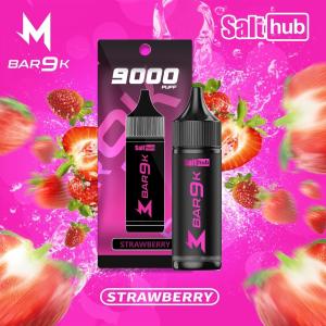[PODDIS]Marbo Bar 9K Disposable - Strawberry สตรอว์เบอร์รี่ 9000Puffs 14ML Nic3`0mAh ชาร์จได้ ไม่มีสายคล้องคอ